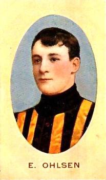 1909-10 Sniders and Abrahams Australian Footballers - Series E #NNO Ted Ohlsen Front